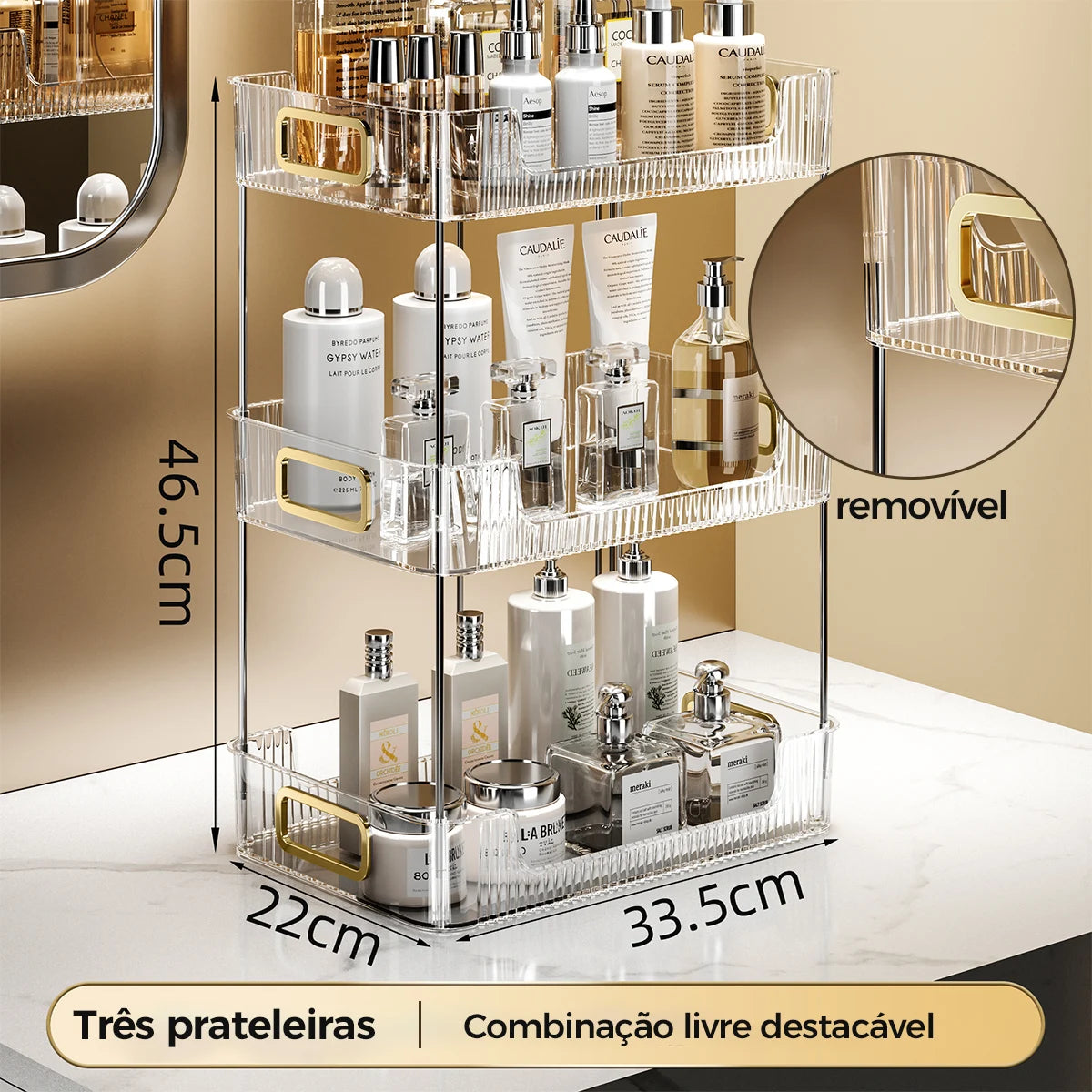 Organizador de Maquiagens e Perfumes