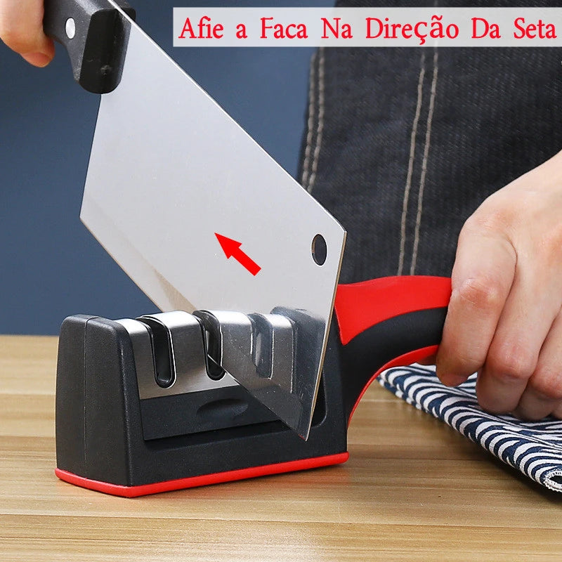 Afiador de Facas com Base Emborrachada