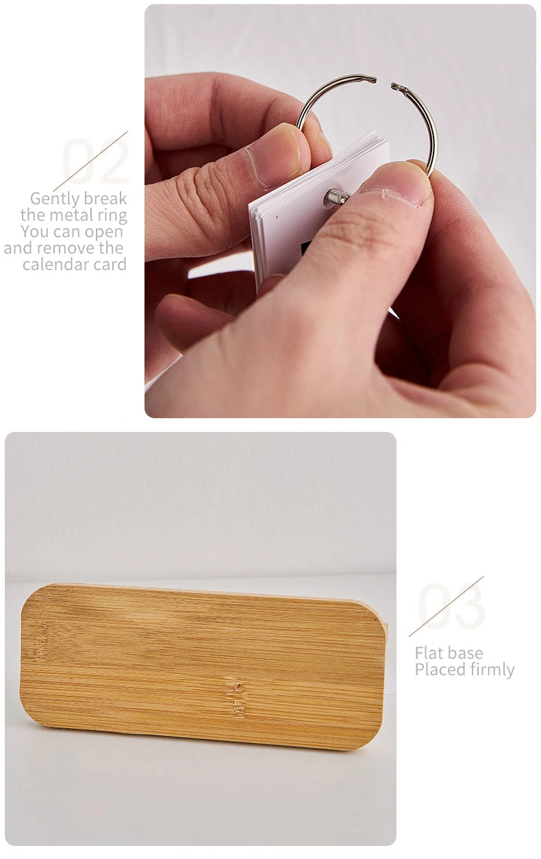 Minimalist Style Living Room Office Decoration Wooden Calendar Ornament Modern Desk Accessories Simple Home Decor Crafts Gift