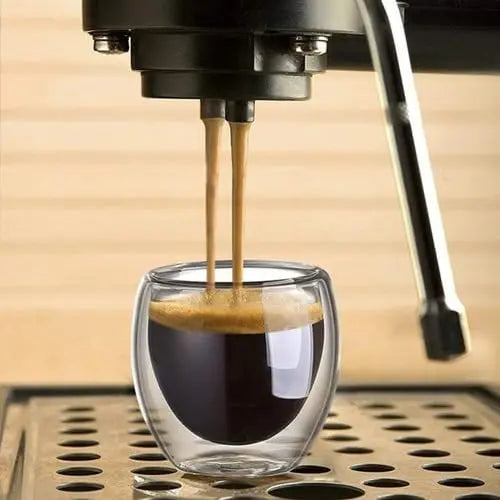 Set 4 Cups Double Wall Coffee Tea Glass Borosilicate Submission-Exclusive Distribution.