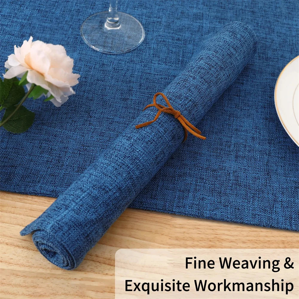 Olanly Cotton Linen Table Mat Non-Slip Dining Table Mat For Kitchen Nordic Table Rug Home Decor Tableware Pad Washable Placemats