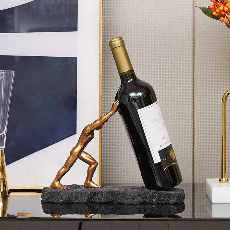 Escultura com Suporte para Vinho