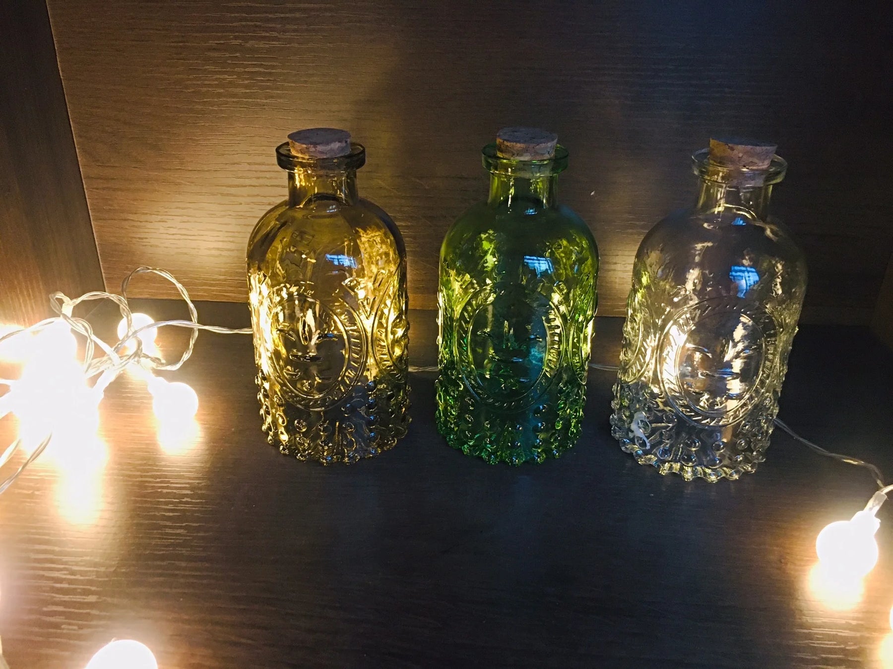 Garrafa Decorativa em Vidro