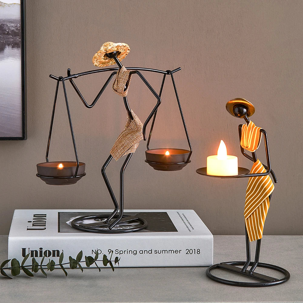 Candelabro feito à mão - Metal