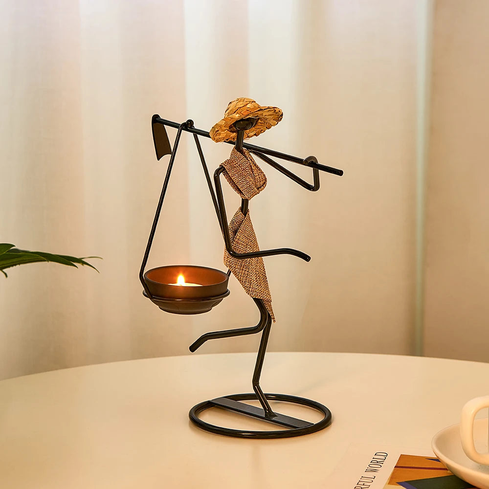 Candelabro feito à mão - Metal