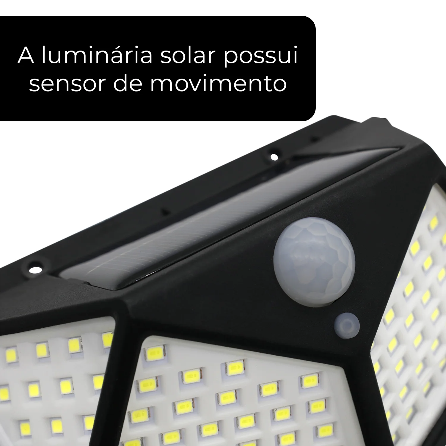 Kit com 5 Luminárias Solares de Parede
