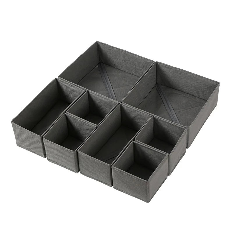 Kit com 8 Caixas Organizadoras Multiuso