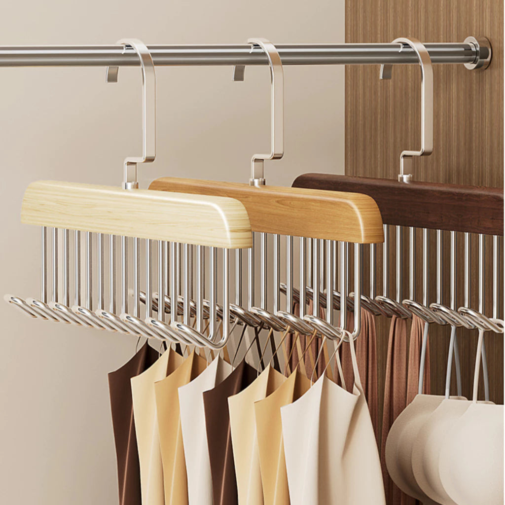 Kit com 2 Cabides Organizadores com 8 Ganchos