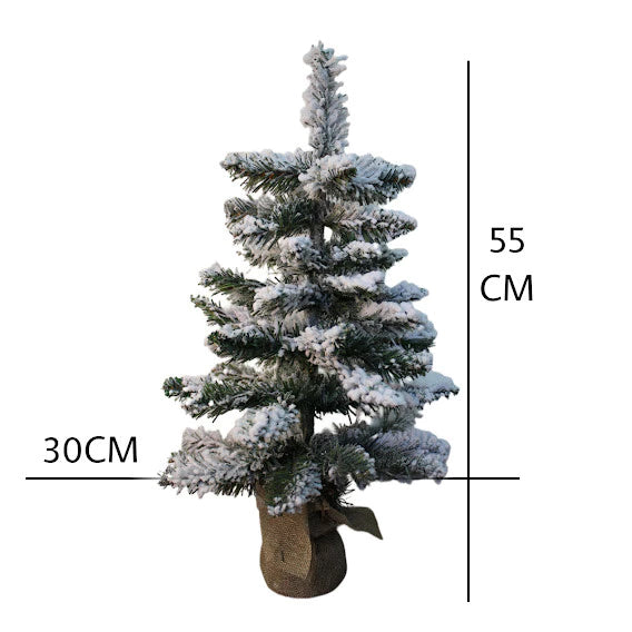 Mini Árvore de Natal Flocada Neve