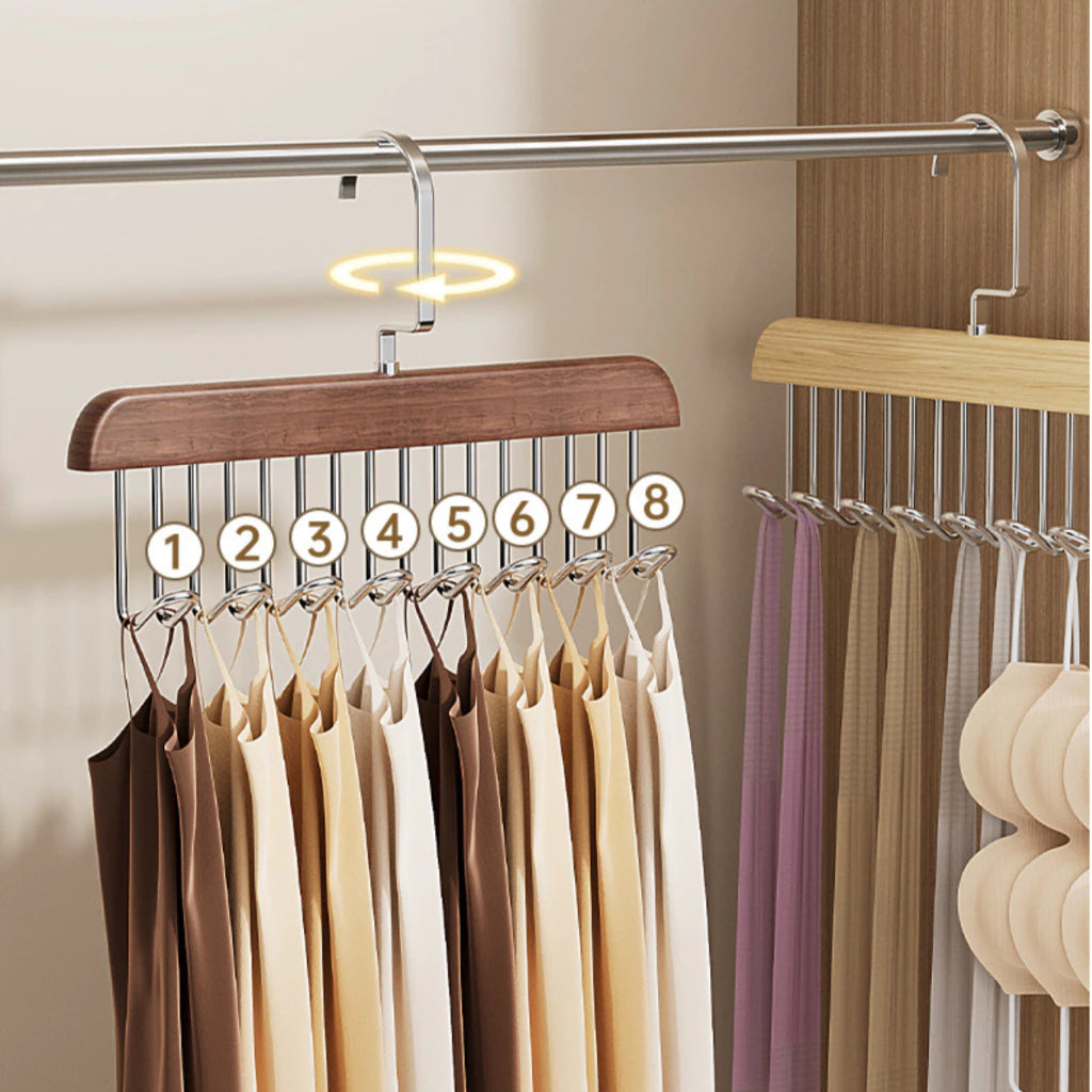 Kit com 2 Cabides Organizadores com 8 Ganchos