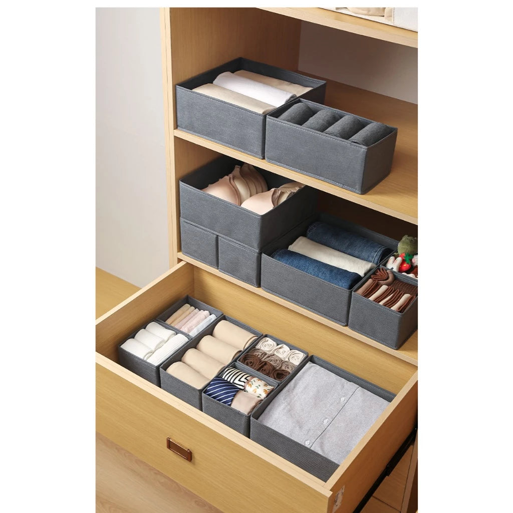 Kit com 8 Caixas Organizadoras Multiuso
