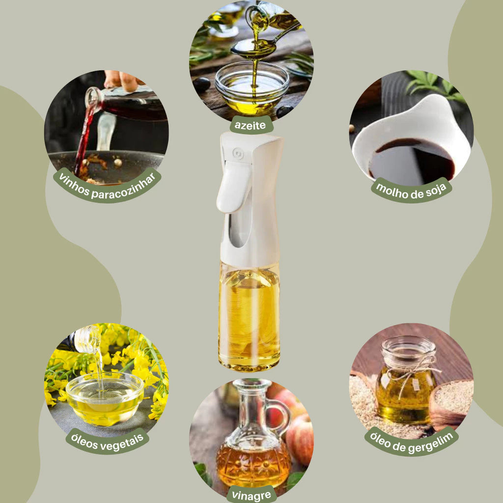 Borrifador de Óleo em Vidro 200ml