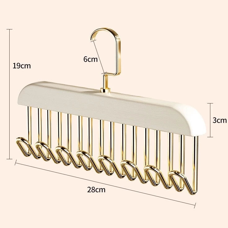 Kit com 2 Cabides Organizadores com 8 Ganchos