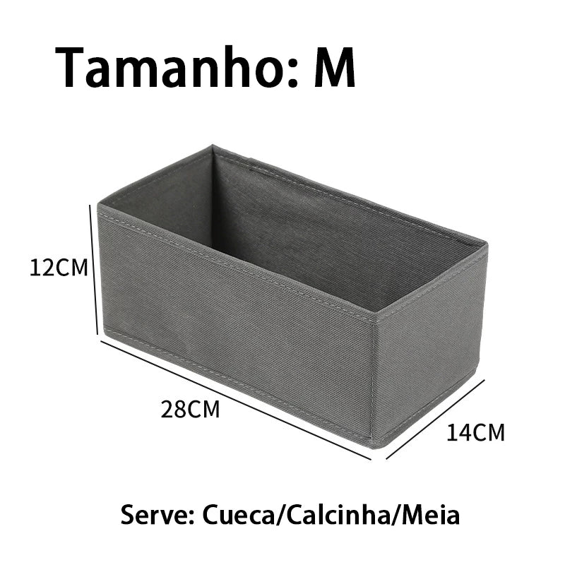 Kit com 8 Caixas Organizadoras Multiuso