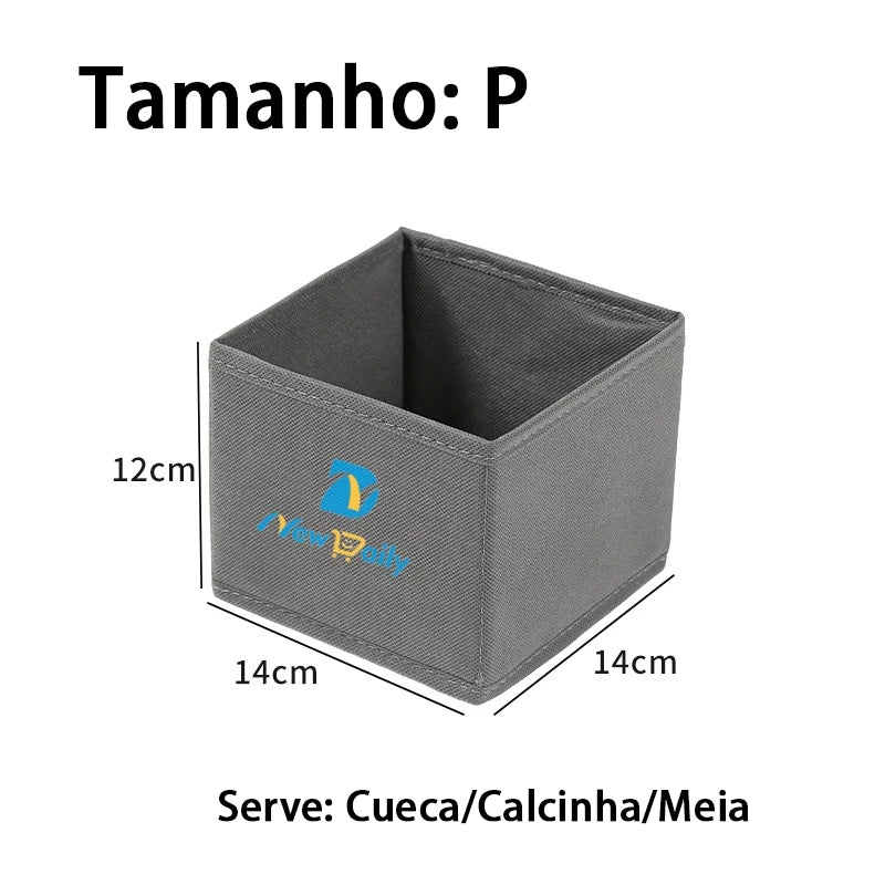 Kit com 8 Caixas Organizadoras Multiuso