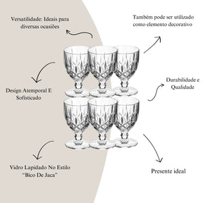Jogo de Taças com 6 Peças