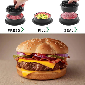 Round Hamburger Burger Press Beef Grill Food-Grade ABS Hamburger Helper Meat Press Cutlets Patty Maker Mold Kitchen Gadgets