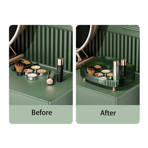 Makeup Perfume Organizer Desktop Storage Box Bathroom Dresser Vanity Tray for D Candle,Lotion Bottle,Cosmetics,Jewelry