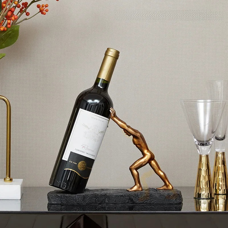 Escultura com Suporte para Vinho