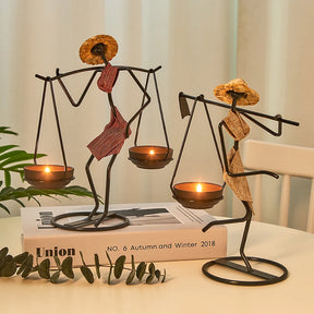 Candelabro feito à mão - Metal