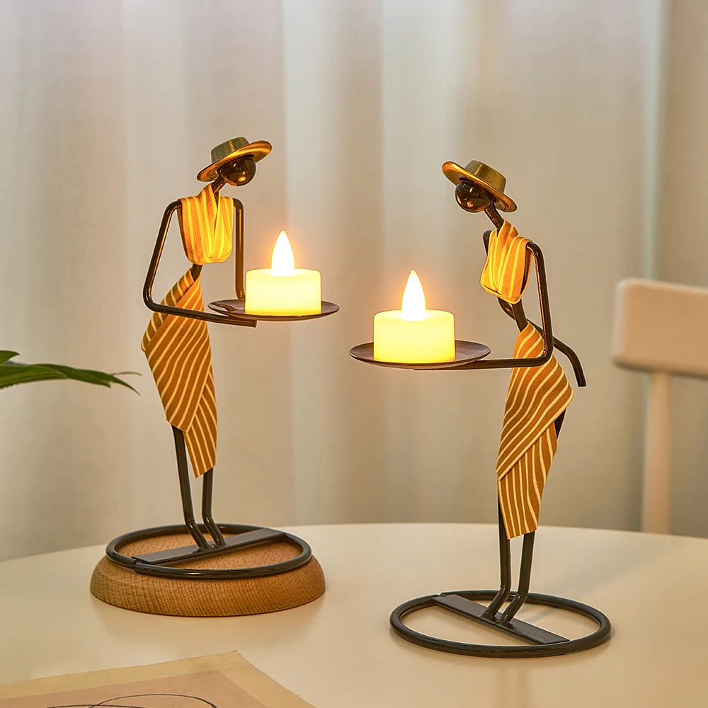 Candelabro feito à mão - Metal