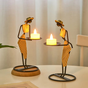 Candelabro feito à mão - Metal