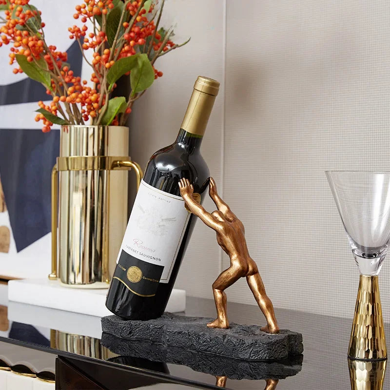 Escultura com Suporte para Vinho
