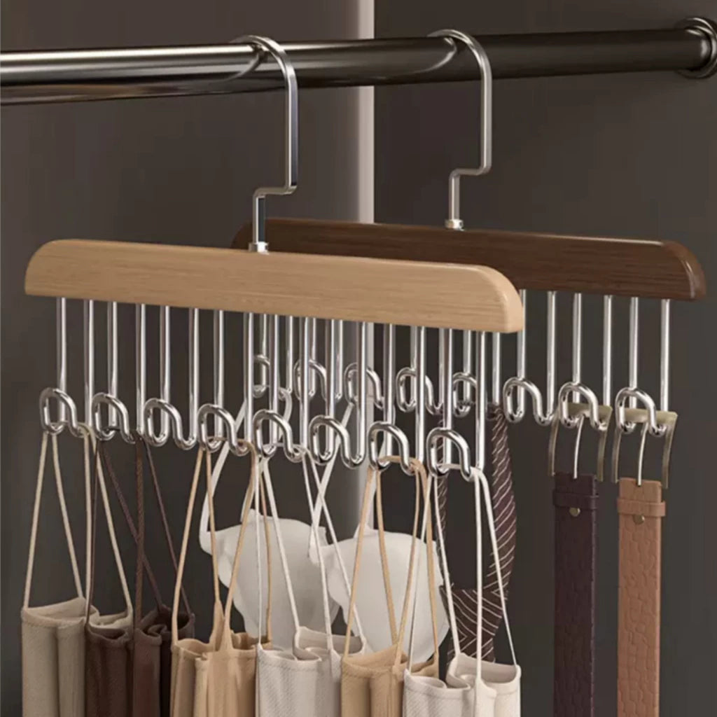 Kit com 2 Cabides Organizadores com 8 Ganchos