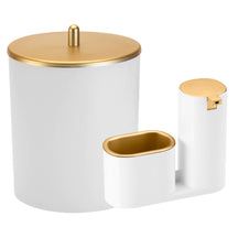 Kit Lixeira de Cozinha 5L e Dispenser Porta Detergente