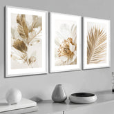 Conjunto de Quadros Decorativos Folhagem