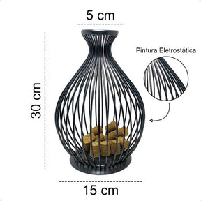 Garrafa Porta Rolhas Aramada em Metal