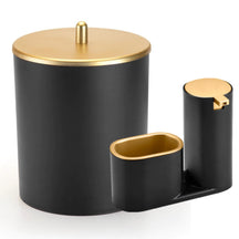 Kit Lixeira de Cozinha 5L e Dispenser Porta Detergente