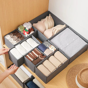 Kit com 8 Caixas Organizadoras Multiuso