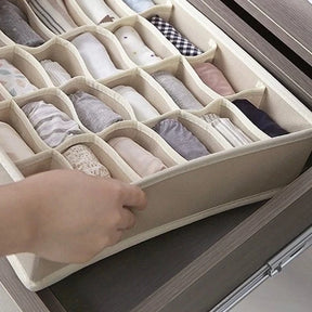Kit com 4 Caixas para Organização de Roupas Íntimas