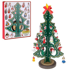 Mini Árvore de Natal Decorativa em Madeira