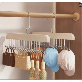 Kit com 2 Cabides Organizadores com 8 Ganchos