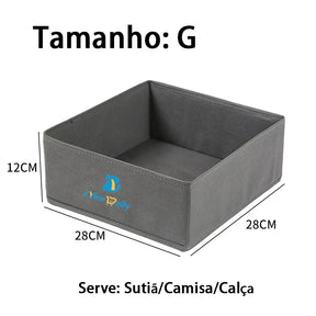 Kit com 8 Caixas Organizadoras Multiuso