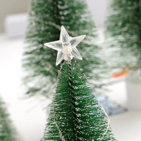 Kit com 3 Mini Pinheiros Decorativos em LED