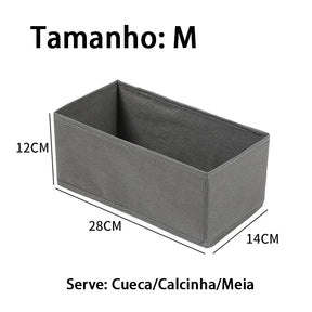 Kit com 8 Caixas Organizadoras Multiuso
